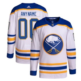 Miesten NHL Buffalo Sabres Pelipaita Custom Vieras Adidas 2023-24 Valkoinen Authentic
